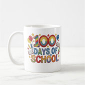 Colorful 100 Days of School Kaffeetasse (Links)