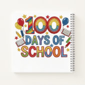 Colorful 100 Days of School Notizblock (Rückseite)