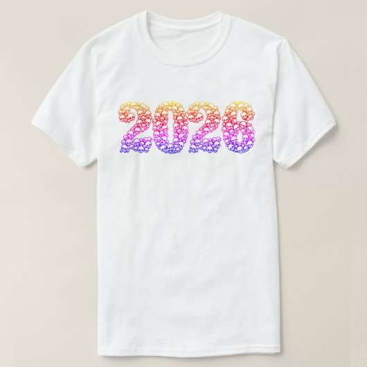 Colorful 2026 in Skulls T-Shirt (Design vorne)