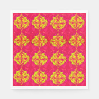 Colorful 3D Digital Design Luncheon Napkins - Perf Serviette