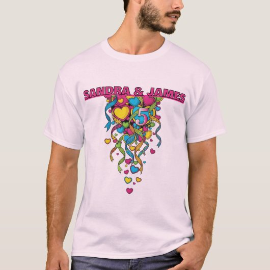 Colorful 5th Anniversary T-Shirt (Vorderseite)