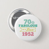 Colorful 70 and Fabulous sinus 1952 Button (Vorne & Hinten)