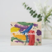 Colorful Abstract Art-2 Postcard Postkarte (Stehend Vorderseite)