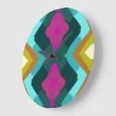 Colorful Abstract Art  Große Wanduhr (Winkel)
