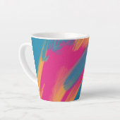 Colorful Abstract Art Latte Mug Milchtasse (Linke Ecke)