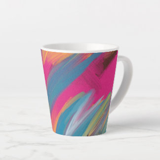 Colorful Abstract Art Latte Mug Milchtasse