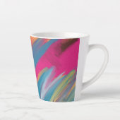Colorful Abstract Art Latte Mug Milchtasse (Rechts)