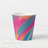 Colorful Abstract Art Latte Mug Milchtasse (Vorderseite)