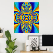 Colorful Abstract Background-14334 Poster (Heimbüro)