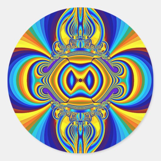 Colorful Abstract Background-14334 Runder Aufkleber (Vorderseite)