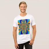 Colorful Abstract Background-14334 Tri-Blend Shirt (Vorderseite voll)