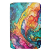 Colorful Abstract Bath Mat Badematte (Vorderseite Vertikal)