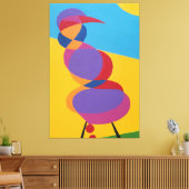 Colorful Abstract Bird Canvas Print Leinwanddruck (Insitu (Wohnzimmer))