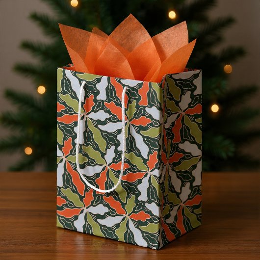 Colorful Abstract Botanical Mittlere Geschenktüte