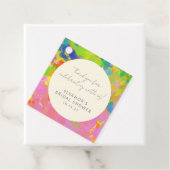 Colorful Abstract Bridal Shower Custom Thank You Geschenkanhänger (Beispiel)