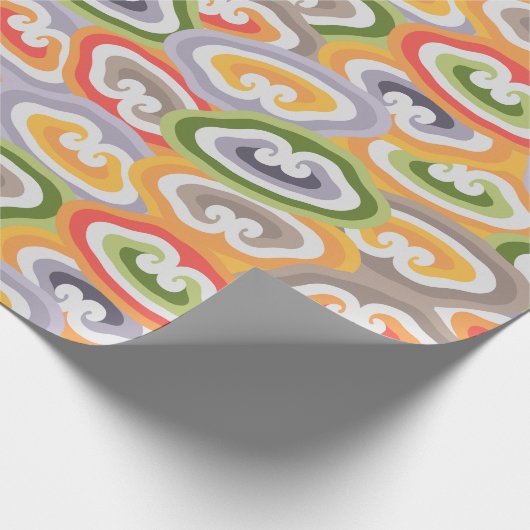 Colorful Abstract Cloud Pattern Geschenkpapier (Ecke)