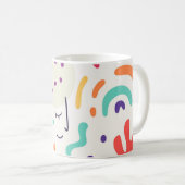Colorful Abstract Design Mug Kaffeetasse (VorderseiteRechts)