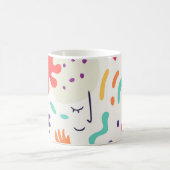 Colorful Abstract Design Mug Kaffeetasse (Mittel)