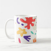 Colorful Abstract Design Mug Kaffeetasse (Links)