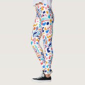 Colorful Abstract Doodle Leggings – Retro 90s Play (Links)