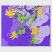 Colorful abstract energy wave geschenkpapier (Flach)