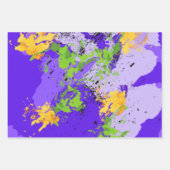 Colorful abstract energy wave geschenkpapier set (Vorderseite)