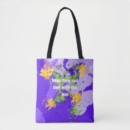 Colorful abstract energy wave tasche