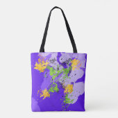 Colorful abstract energy wave tasche (Rückseite)