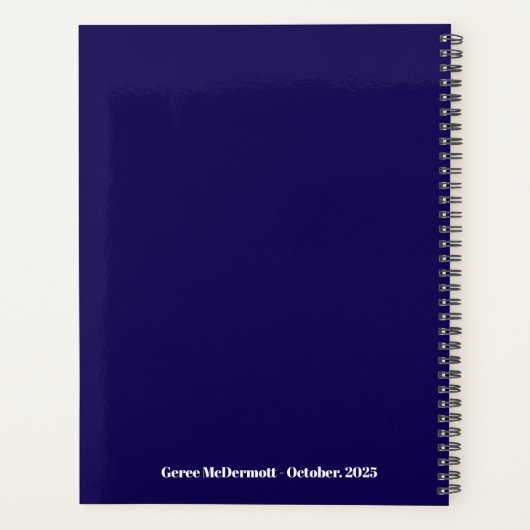 Colorful Abstract Face Planner Planer (Rückseite)