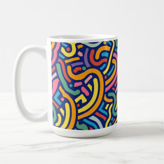 Colorful Abstract Flow Mug Kaffeetasse (Links)