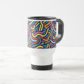 Colorful Abstract Flow Mug Reisebecher (VorderseiteRechts)