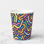 Colorful Abstract Flow  Pappbecher (Rückseite)