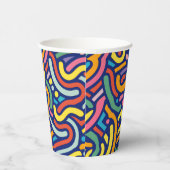 Colorful Abstract Flow  Pappbecher (Rechts)