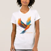 Colorful Abstract Freedom Bird Art T-Shirt (Vorderseite)