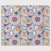 Colorful Abstract Fruit Pattern Geschenkpapier (Flach)
