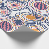 Colorful Abstract Fruit Pattern Geschenkpapier (Ecke)