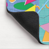 Colorful Abstract Fun Graphic Shapes Mouse Pad Mousepad (Ecke)