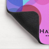 Colorful Abstract Geometric Circles Personalised Mousepad (Ecke)