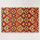 Colorful Abstract Geometric Kaleidoscope Pattern Puzzle (Horizontal)