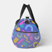 Colorful Abstract Geometric Memphis Style Pattern Duffle Bag (Rechts)