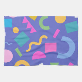 Colorful Abstract Geometric Memphis Style Pattern Geschirrtuch
