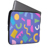 Colorful Abstract Geometric Memphis Style Pattern Laptopschutzhülle (Vorne Rechts)