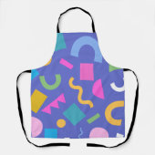 Colorful Abstract Geometric Memphis Style Pattern Schürze (Vorderseite)
