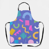 Colorful Abstract Geometric Memphis Style Pattern Schürze (Vorderseite)