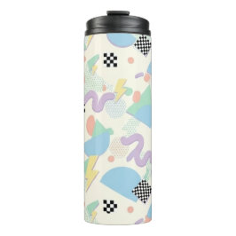 Colorful Abstract Geometric Memphis Style Pattern Thermosbecher