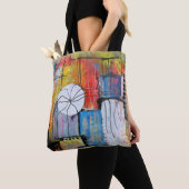 Colorful Abstract Geometric Tasche (Von Nahem)