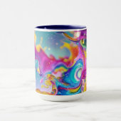 Colorful Abstract Graphic Modern Design 15oz Tasse (Zentrum)