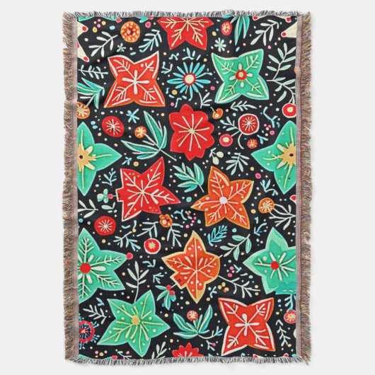 Colorful Abstract Holiday Design Decke (Vorderseite Vertikal)