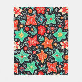 Colorful Abstract Holiday Design Fleecedecke (Vorderseite)