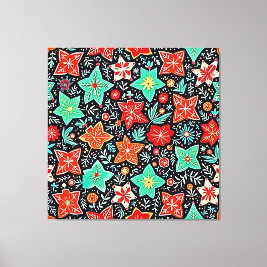 Colorful Abstract Holiday Design Leinwanddruck (Vorderseite)